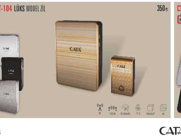 CATA CT-104 · LÜKS MODEL ZİL UZAKTAN