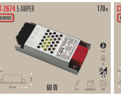 CATA CT-2674 · AMPER KLEMENSLİ