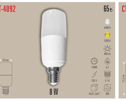CATA CT-4092 · LED Ampul ve Filament