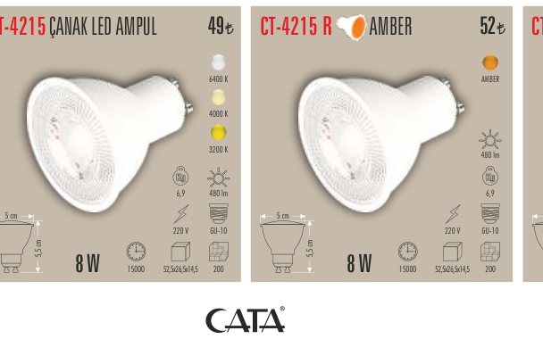 CATA CT-4215A · R ÇANAK LED AMPUL AMBER