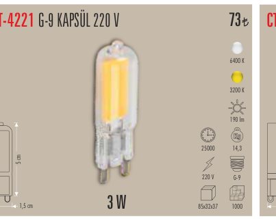 CATA CT-4221 · G-9 KAPSÜL V