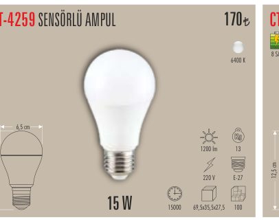 CATA CT-4259 · SENSÖRLÜ AMPUL