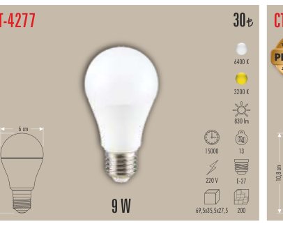 CATA CT-4277 · LED Ampul ve Filament