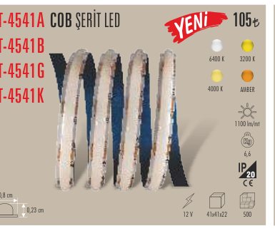 CATA CT-4541 · i N COB ŞERİT LED E Y