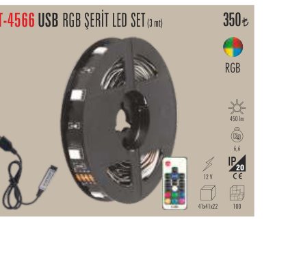 CATA CT-4566 · USB RGB ŞERİT LED SET (3 mt)