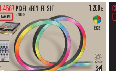 CATA CT-4567 · PIXEL NEON LED SET METRE FLAŞLI