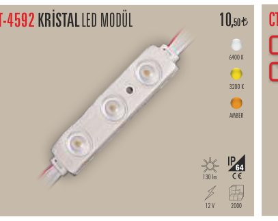 CATA CT-4592 · KRİSTAL LED MODÜL