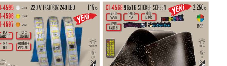 CATA CT-4597 · V TRAFOSUZ LED K i N E Y