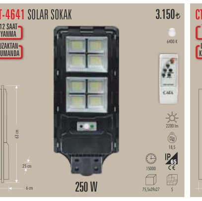 CATA CT-4641 · SOLAR SOKAK SAAT