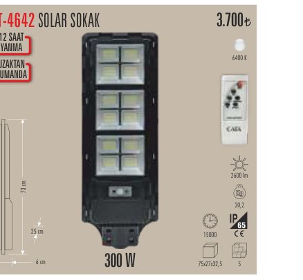 CATA CT-4642 · SOLAR SOKAK SAAT