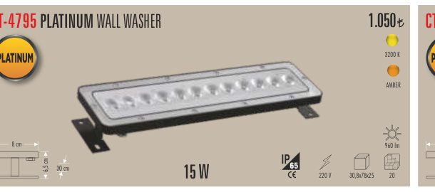 CATA CT-4795 · PLATINUM WALL WASHER