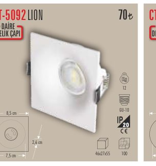 CATA CT-5092 · LION DAİRE ÇAPI DELİK