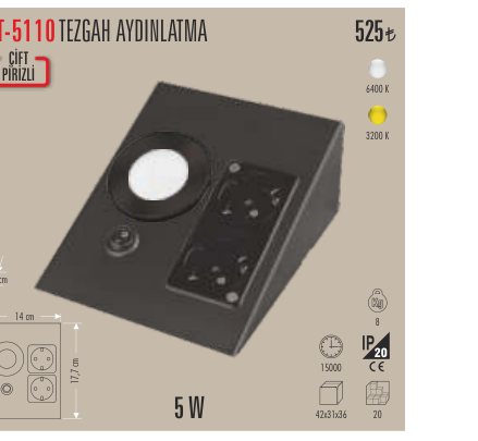 CATA CT-5110 · TEZGAH AYDINLATMA ÇİFT