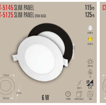 CATA CT-5145 · SLIM PANEL SİYAH KASA