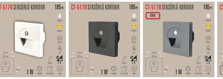 CATA CT-5170 · SENSÖRLÜ KORİDOR FÜME
