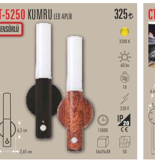 CATA CT-5250 · KUMRU LED APLİK