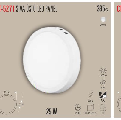 CATA CT-5271 · SIVA ÜSTÜ LED PANEL