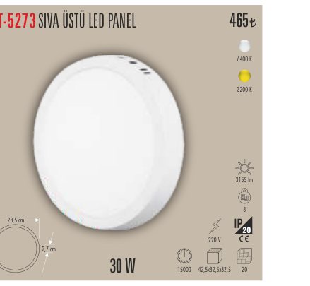 CATA CT-5273 · SIVA ÜSTÜ LED PANEL