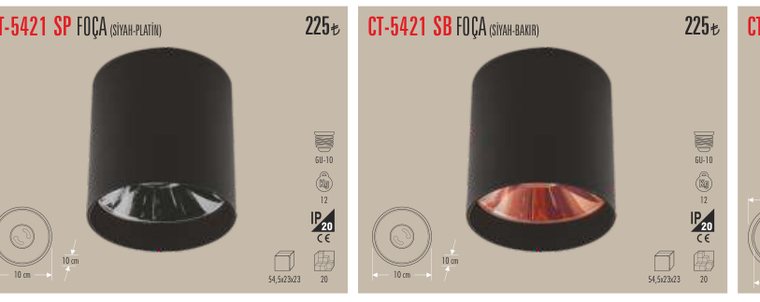 CATA CT-5421 · SP SB FOÇA (SİYAH-PLATİN) (SİYAH-BAKIR)