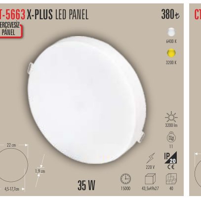 CATA CT-5663 · X-PLUS LED PANEL