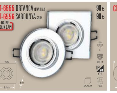 CATA CT-6555 · ORTANCA YUVARLAK SARDUNYA KARE