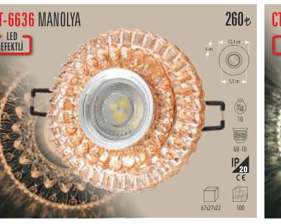 CATA CT-6636 · MANOLYA LED cm