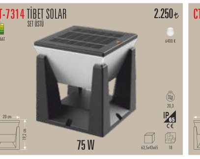 CATA CT-7314 · TİBET SOLAR SET ÜSTÜ