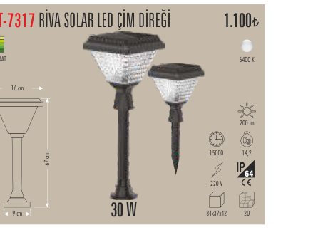 CATA CT-7317 · RİVA SOLAR LED ÇİM DİREĞİ