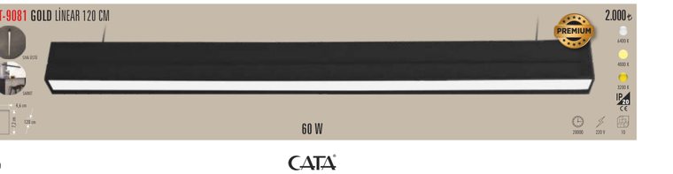 CATA CT-9081 · GOLD LİNEAR CM PREMIUM