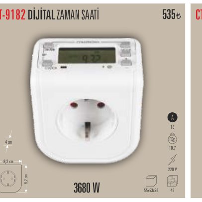 CATA CT-9182 · DİJİTAL ZAMAN SAATİ