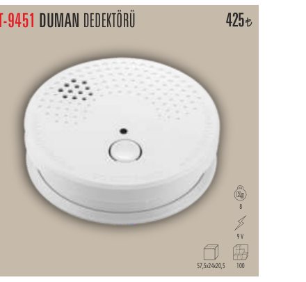 CATA CT-9451 · DUMAN DEDEKTÖRÜ