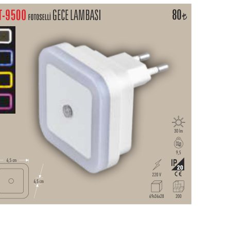 CATA CT-9500 · GECE LAMBASI FOTOSELLİ
