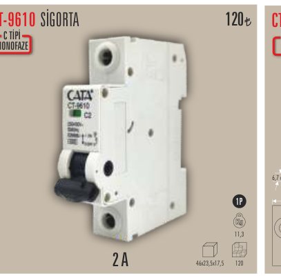 CATA CT-9610 · SİGORTA C TİPİ