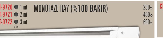 CATA CT-9721 · MONOFAZE RAY (%100 BAKIR) mt