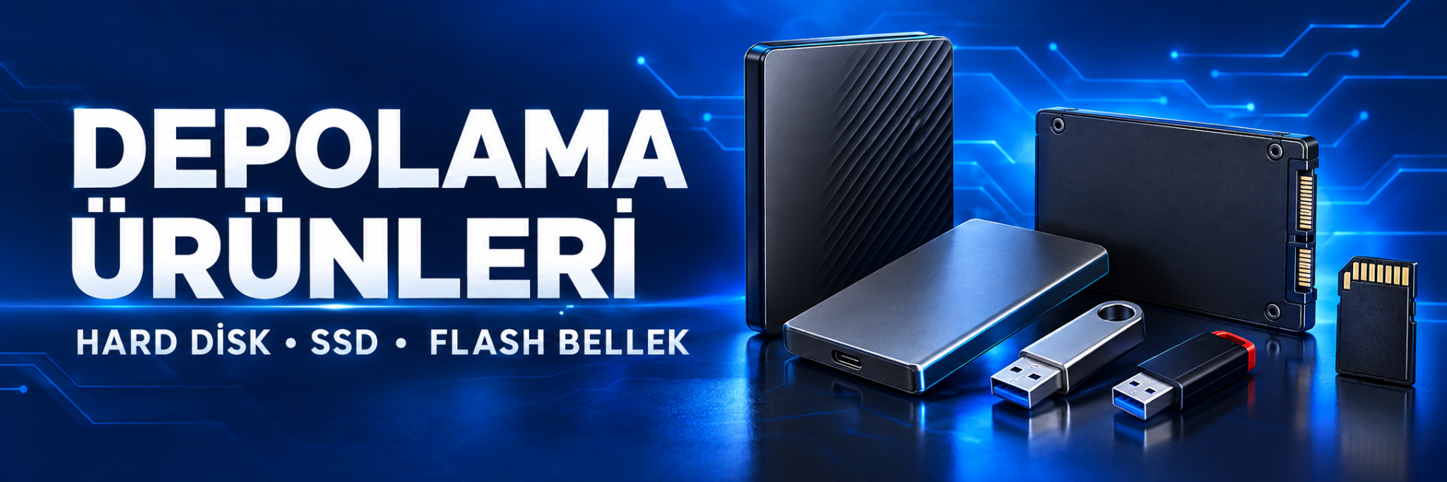 Hard disk, SSD ve flash bellek